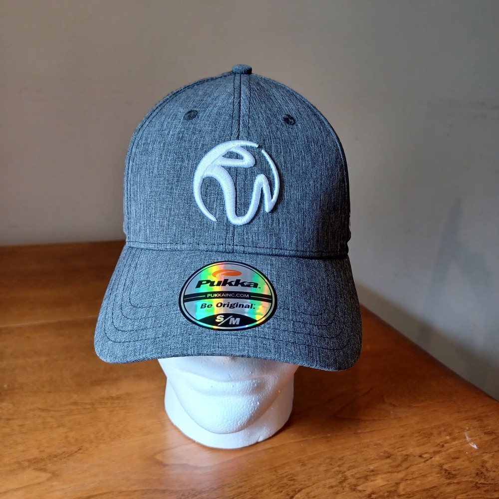 Pukka Resorts World Las Vegas A-Flex Hat Charcoal Grey S/M Stretch Fit Cap NEW